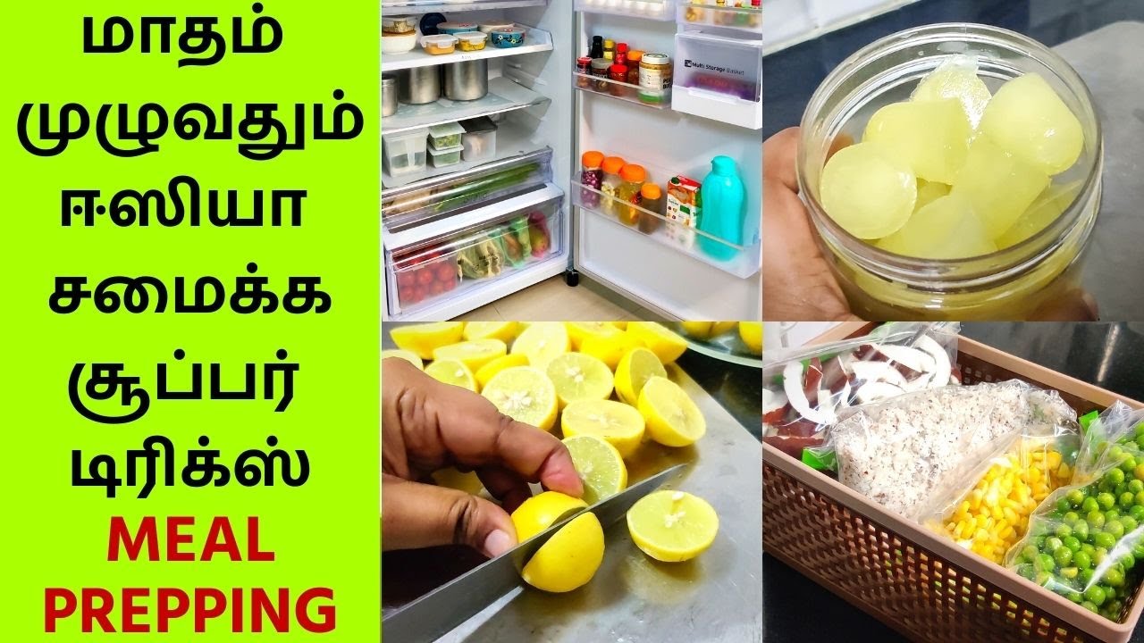 🔴Monthly Meal Prepping Ideas - Weekly Meal Planning - தினமும் ஈஸியா சமைக்கலாம் -Kitchen Tips & Hacks