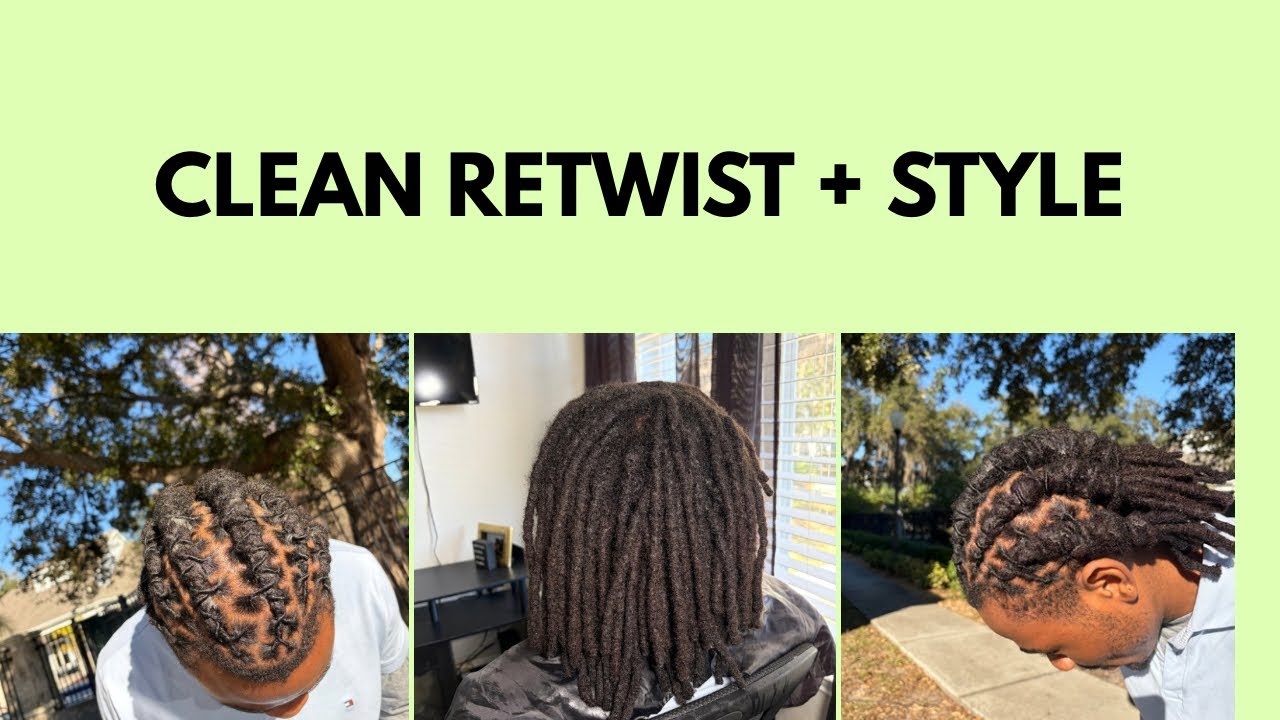 Standard Loc Retwist Tutorial | Clean Parts + Easy Style