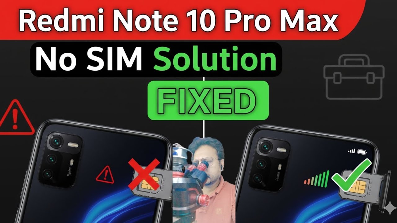 Red Mi Note 10 Pro Max NO SIM solution 💯 Fixed 💥
