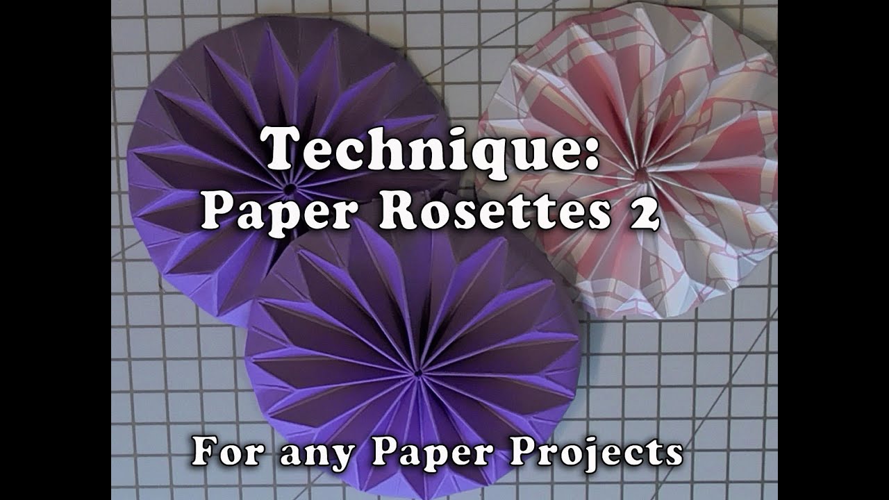 164.Technique: Anna Griffin Paper Shaped Rosettes Paper Tricks Kit1