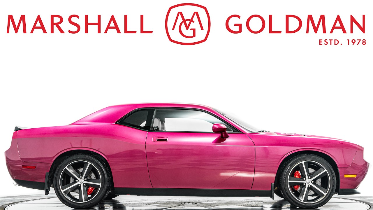 2010 Dodge Challenger SRT8 in Fuchsia Pearl Coat over Dark Slate Grey interior for sale