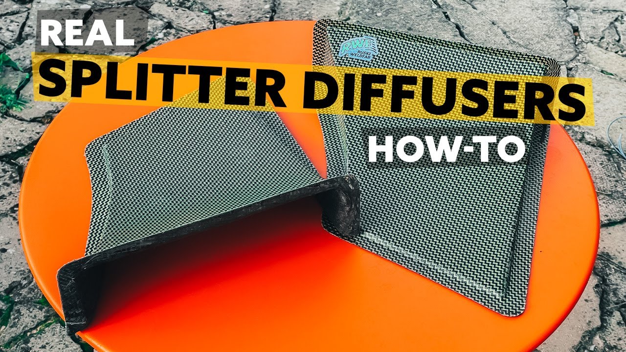 Car front diffuser. Splitter tunnel How-To. Cheap downforce