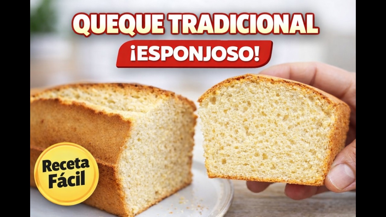 El Mejor Queque Tradicional Casero Suave y Súper Esponjoso