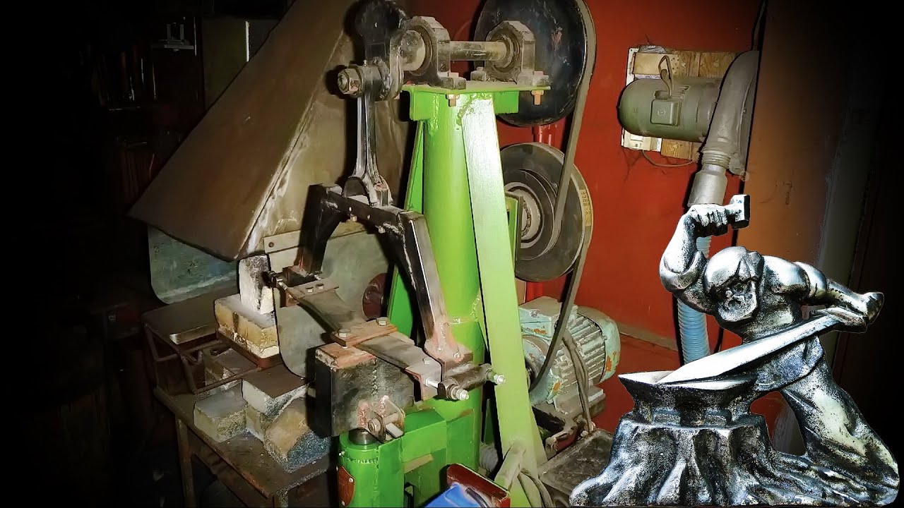 My homemade power hammer, after 13 years of operation