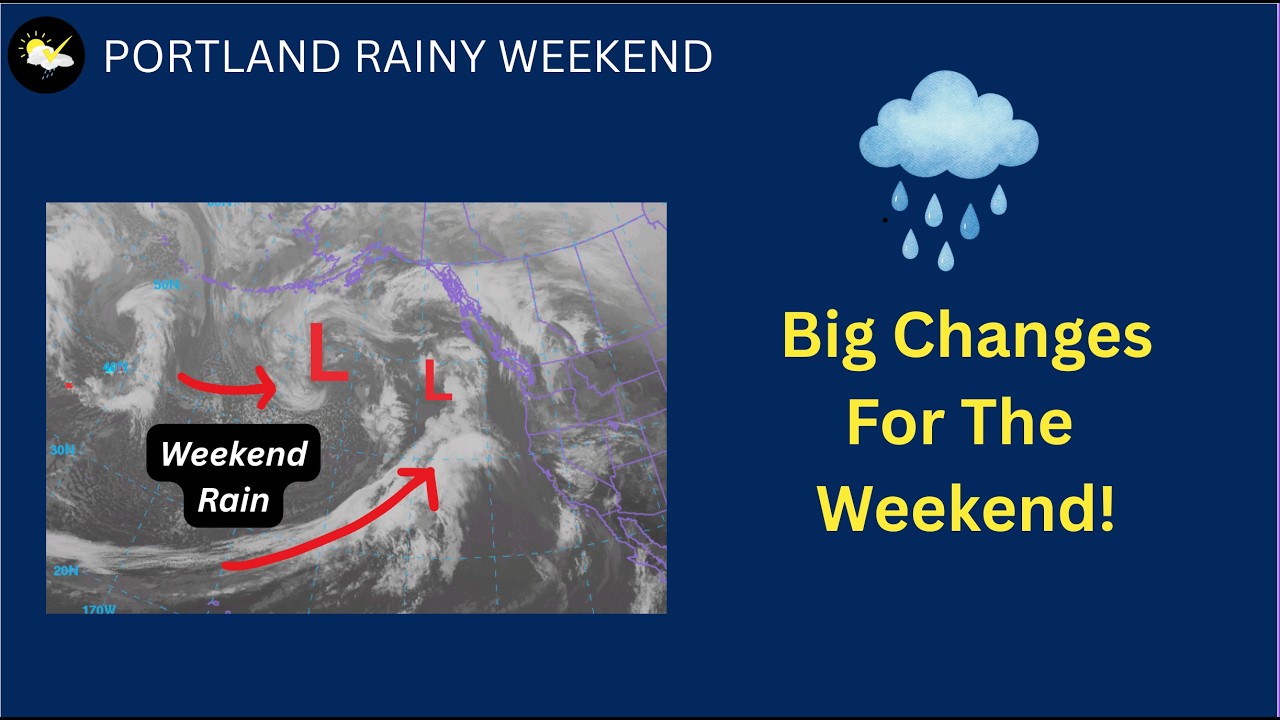 Дождливые выходные, снижение уровня снега в Каскадных горах.
