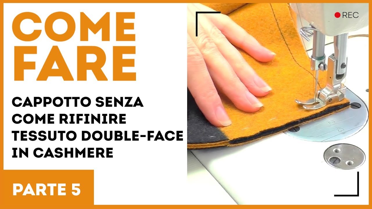 Cappotto senza cartamodello. Come rifinire tessuto double-face in cashmere. Parte 5