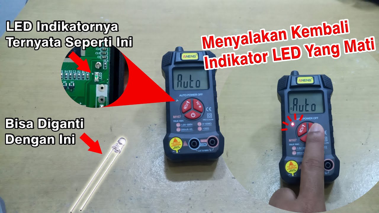 Ternyata Bukan LED Biasa || Mengganti LED Indikator Multimeter Digital Aneng M167