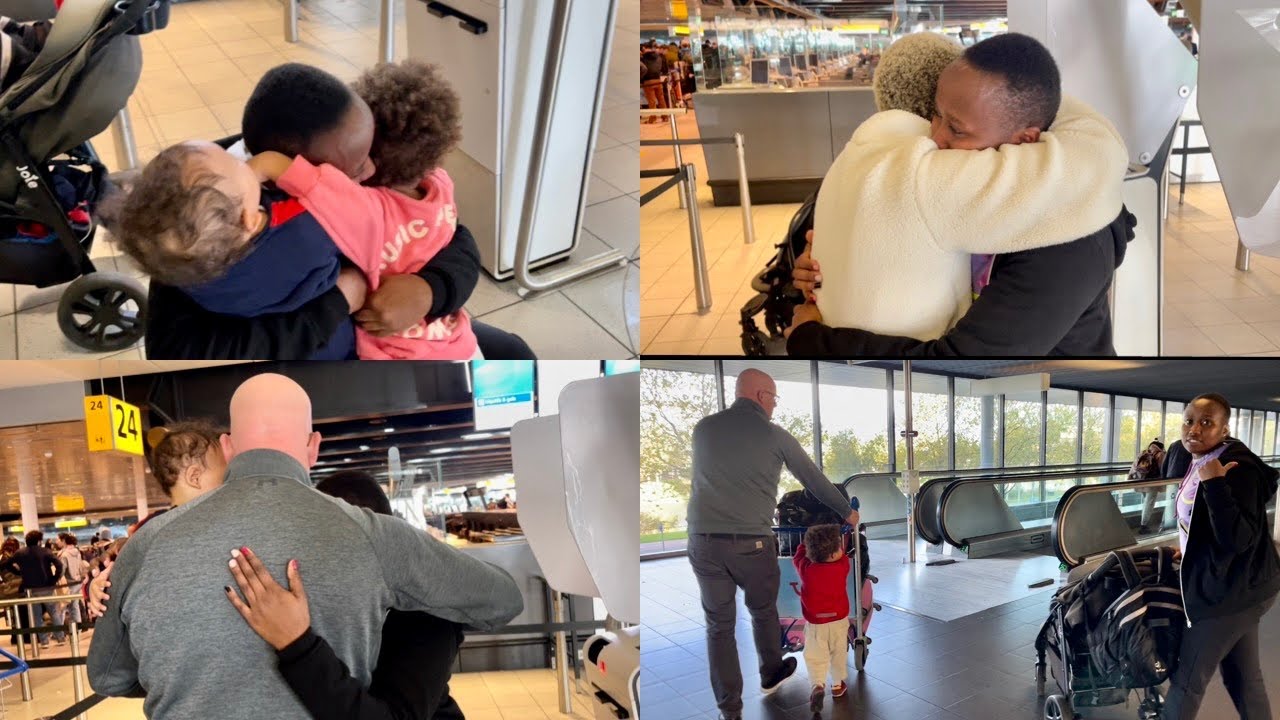 Saying goodbye to our Kenyan Au pair in Schiphol, Amsterdam Airport | Very emotional | We loved her