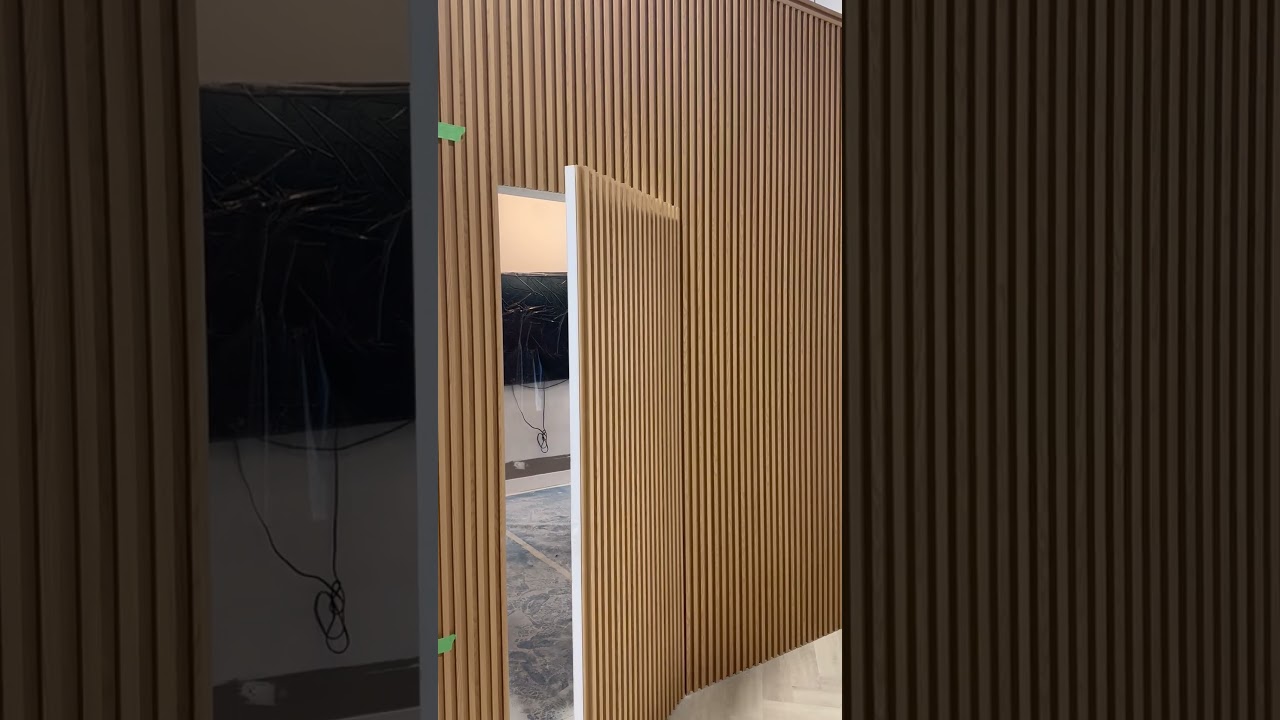 Wood Slat Hidden Door