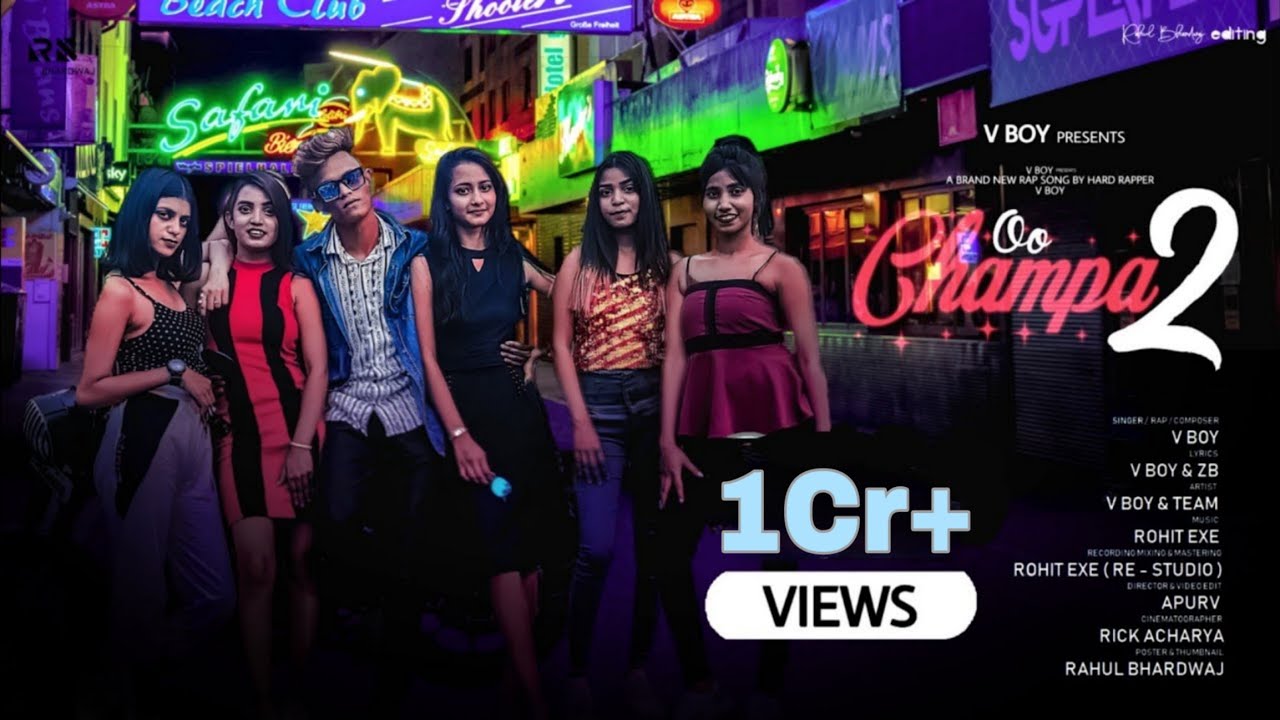Oo Champa 2 - V BoY | Rap Song 2021 | Official Music Video | Kolkata New Rap Song | Nach Oo Champa
