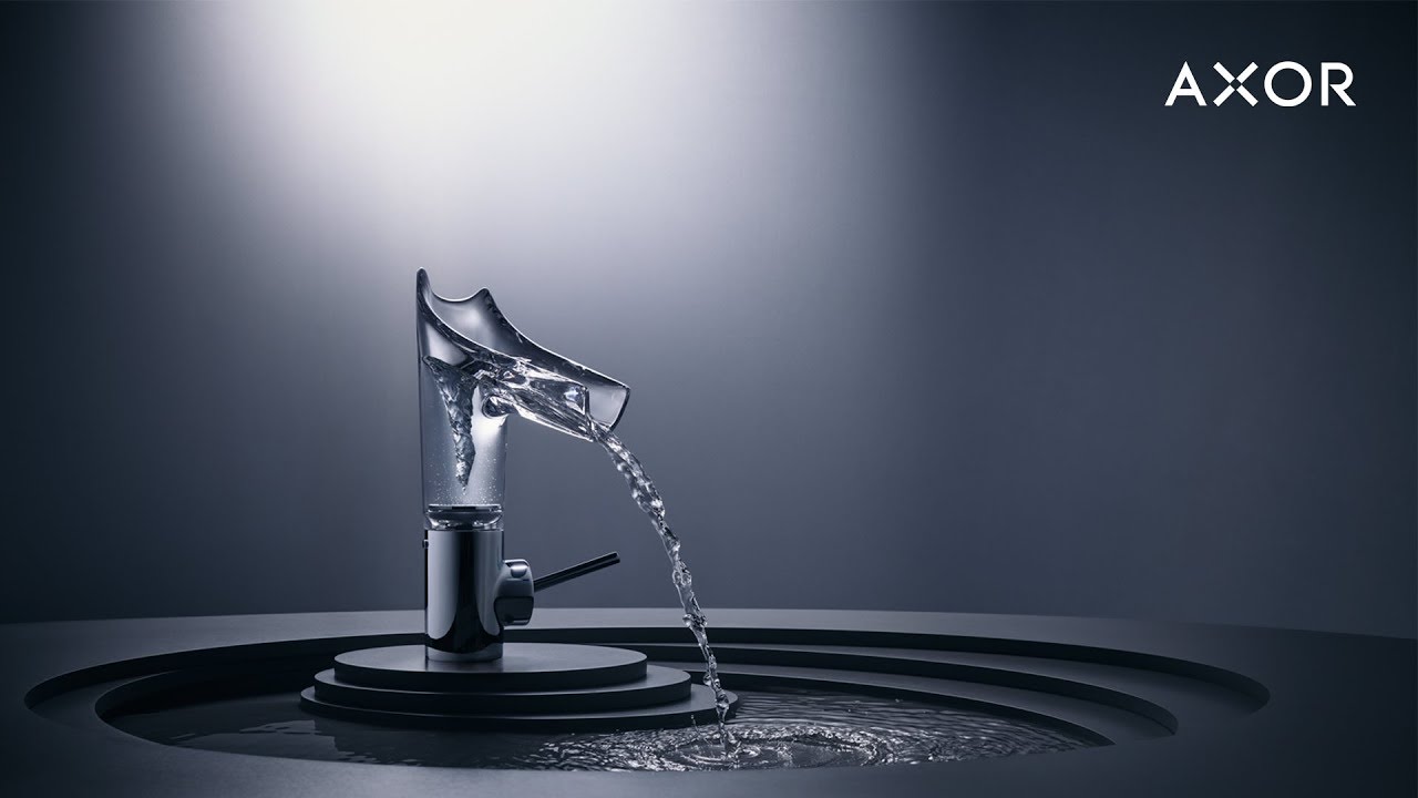 AXOR Starck V | Glass bathroom mixer