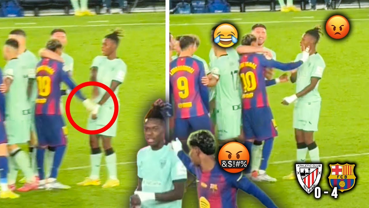 Moment de Combat Complet : Lamine Yamal Provoque Nico Williams 4-0 | Barcelone vs Athletic Bilbao