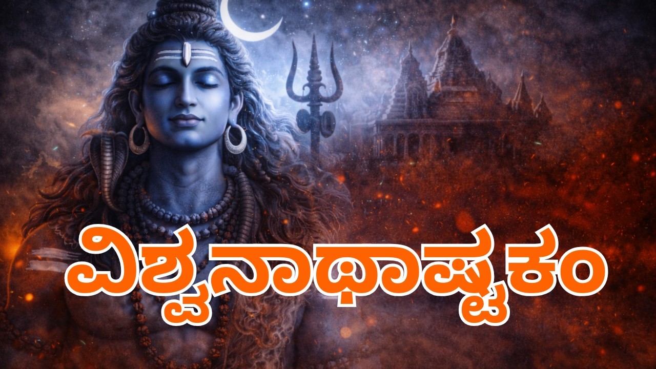 ಕಾಶೀ ವಿಶ್ವನಾಥಾಷ್ಟಕಂ | Kashi Vishwanath Ashtakam | Shiva Stotram Kannada