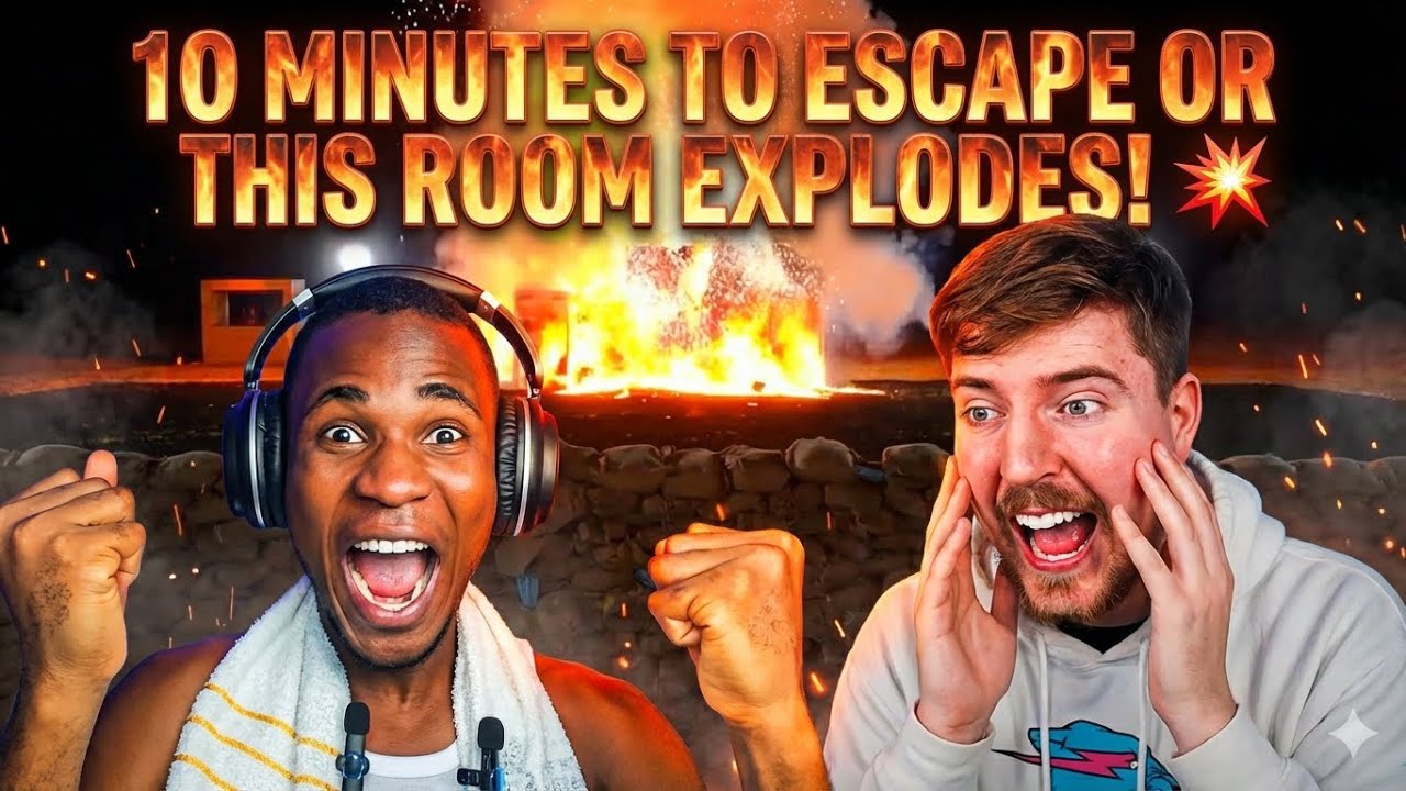 REACTION: 10 Minutes To Escape Or This Room Explodes! 💥 (ft. MrBeast)