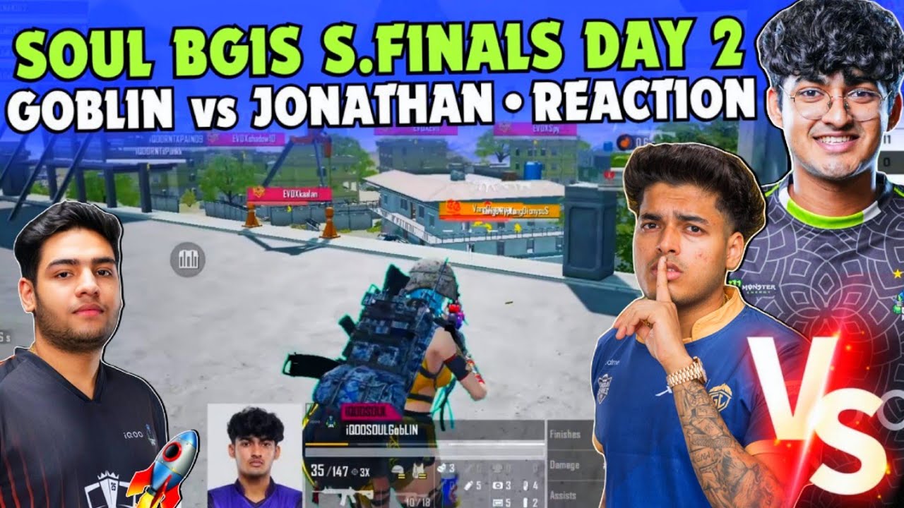 iQOOSouL BGIS S.Finals Day2 ✅ SOUL Goblin Joker Legit on Fire 🔥 GOBLIN vs JONATHAN 🥶 SOUL vs GODL 💛🚀