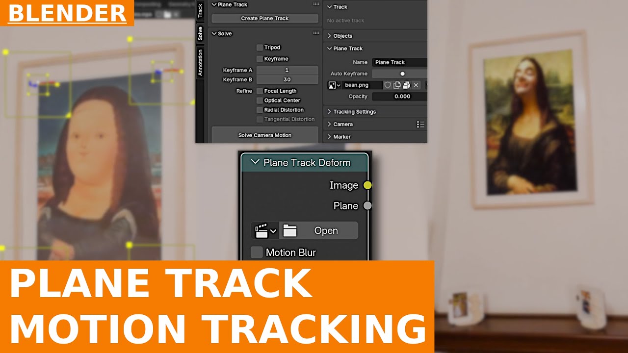 How to Replace Surfaces in Footage with the Plane Track | Blender Motion Tracking Tutorial