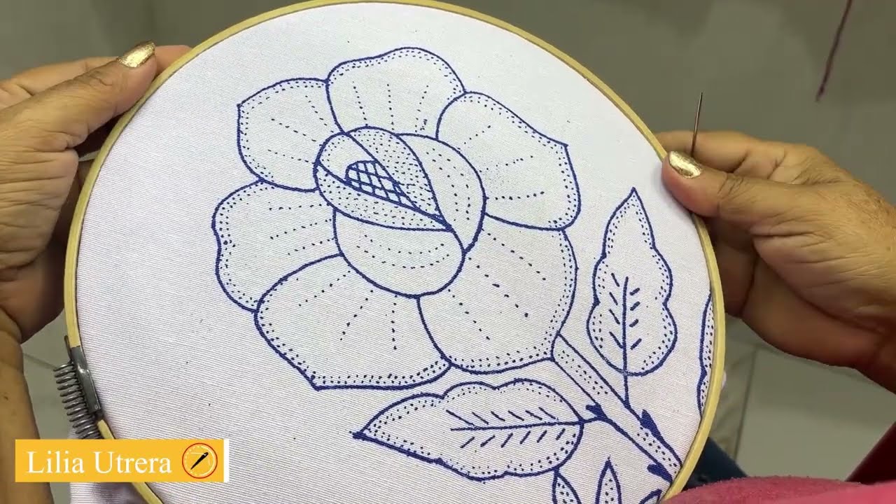 🌼La flor más linda con la puntada más sencilla🪡 @BORDADOSFACILES 668