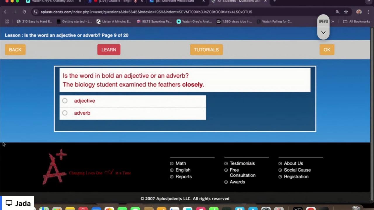 Grade 5 - English: Adjectives and adverbs