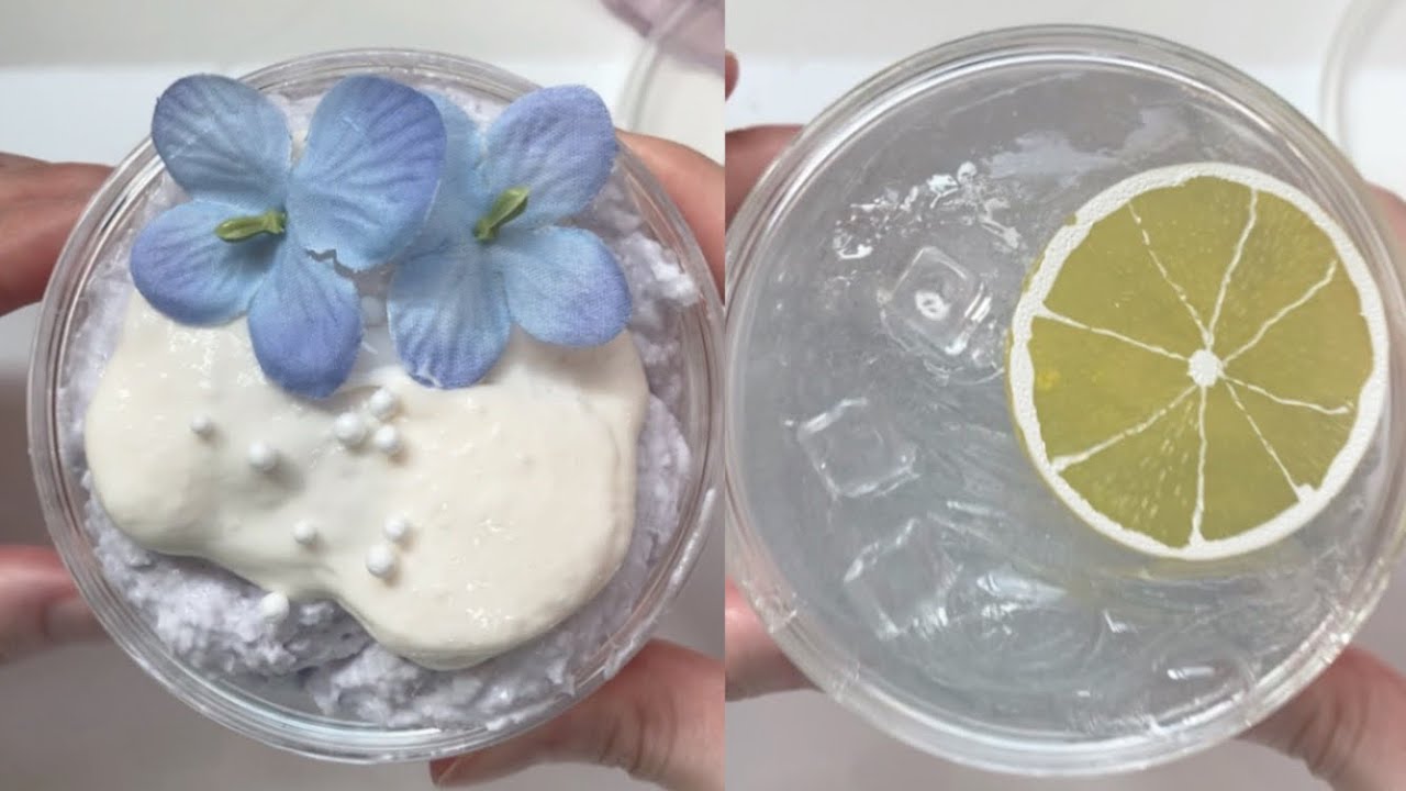 莉蝶さん@Rityo_slime のスライム2種レビュー☔️🩵