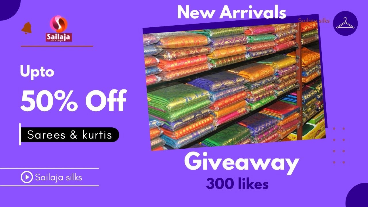 🔴Live | Upto 50% OFF Super sale #sarees #kurtis collection @sailajasilks Ph-9849553901