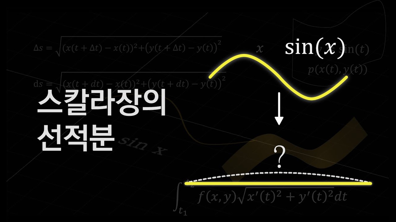 [벡터미적분 Ep.3] sin(x)를 펼친 길이는?