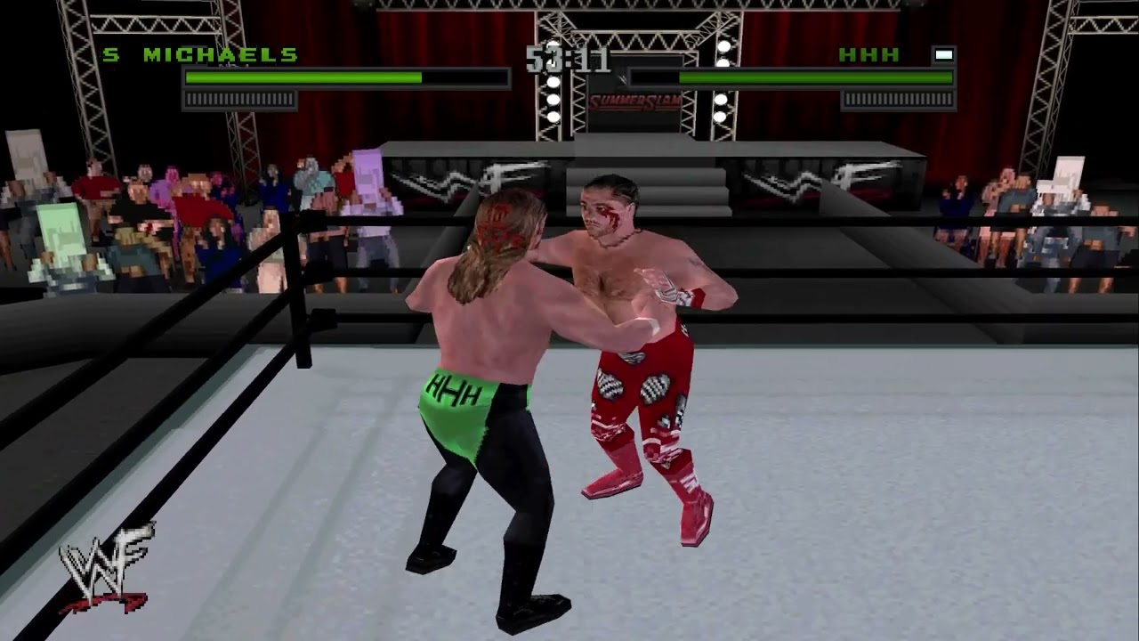 Shawn Michaels vs. Triple H: WWF Attitude Gameplay