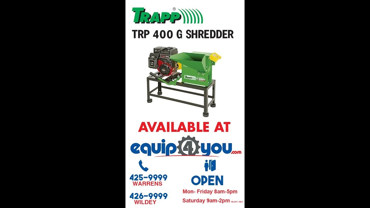 IN ACTION: TRP 400G Foliage Shredder (Demo)