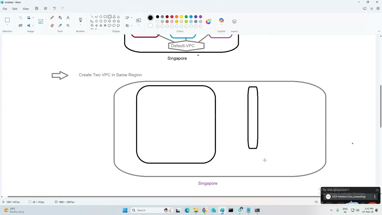 AWS Session 1.7 Create Single Zone Multi Vpc , enable peering & share data between server