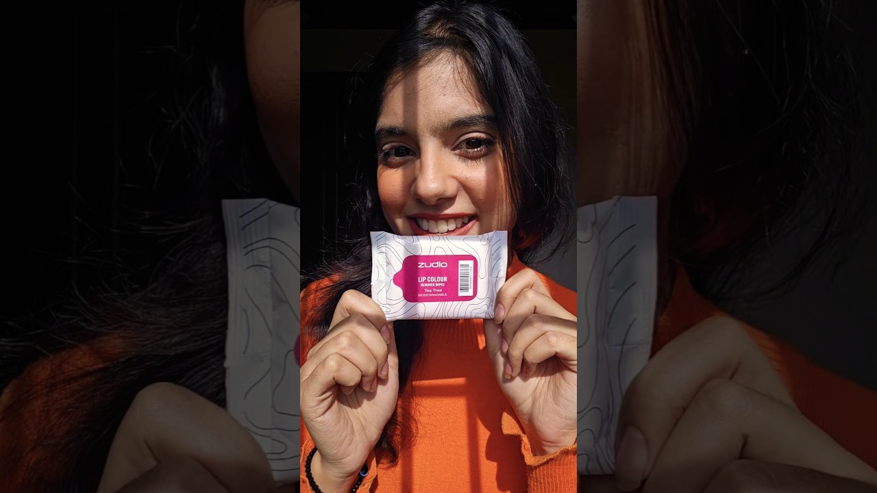 Only ₹29? 😱 Testing Zudio Biodegradable Lip Colour Remover Wipes  