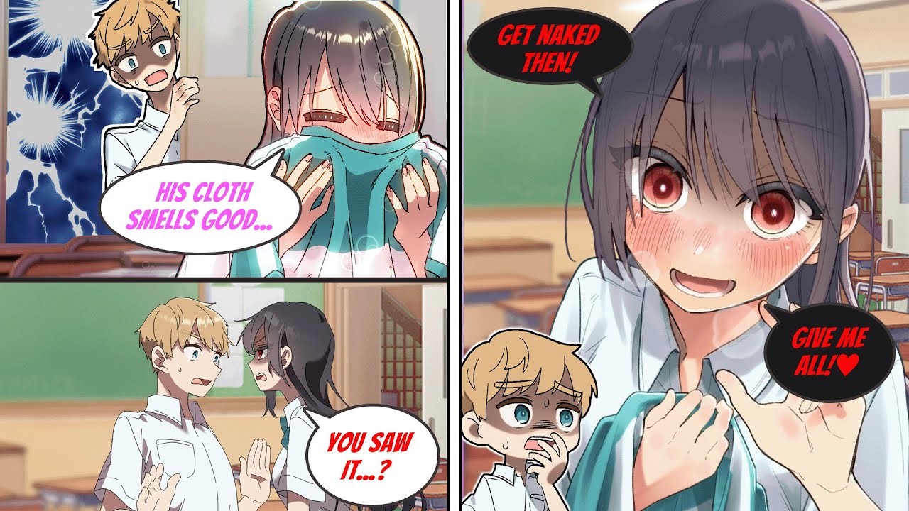 I found out the Queen Bee is smelling my uniform and…［Manga dub］［RomCom］