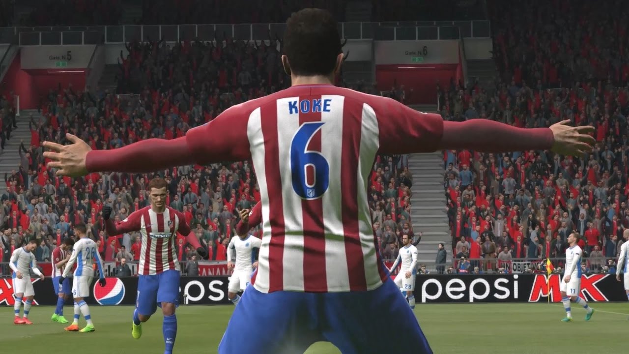 PES 2017 - UEFA Champions League - Atlético Madrid vs Leicester City | Gameplay (HD) [1080p60FPS]