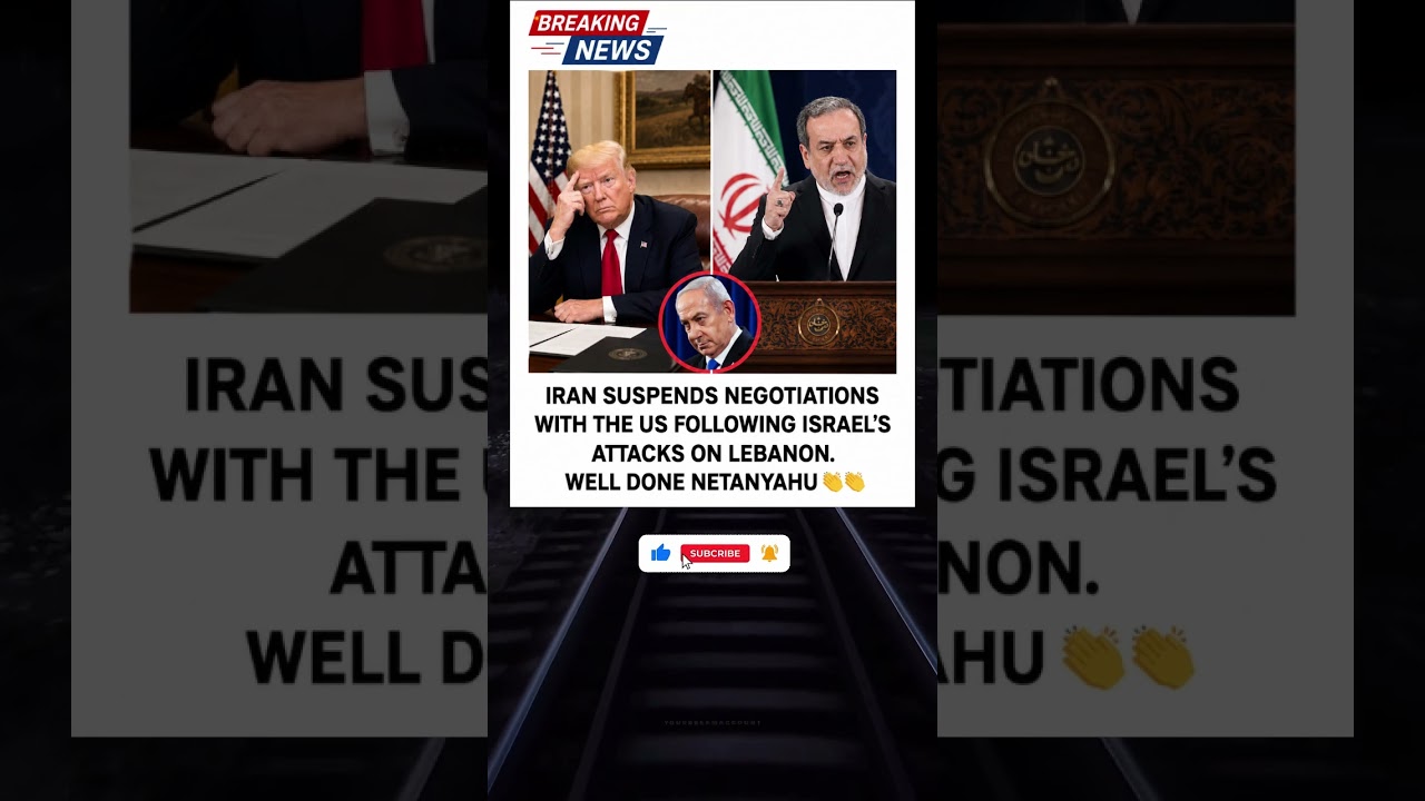 Iran Suspends US Negotiations After Israel-Lebanon Tensions | Breaking World News