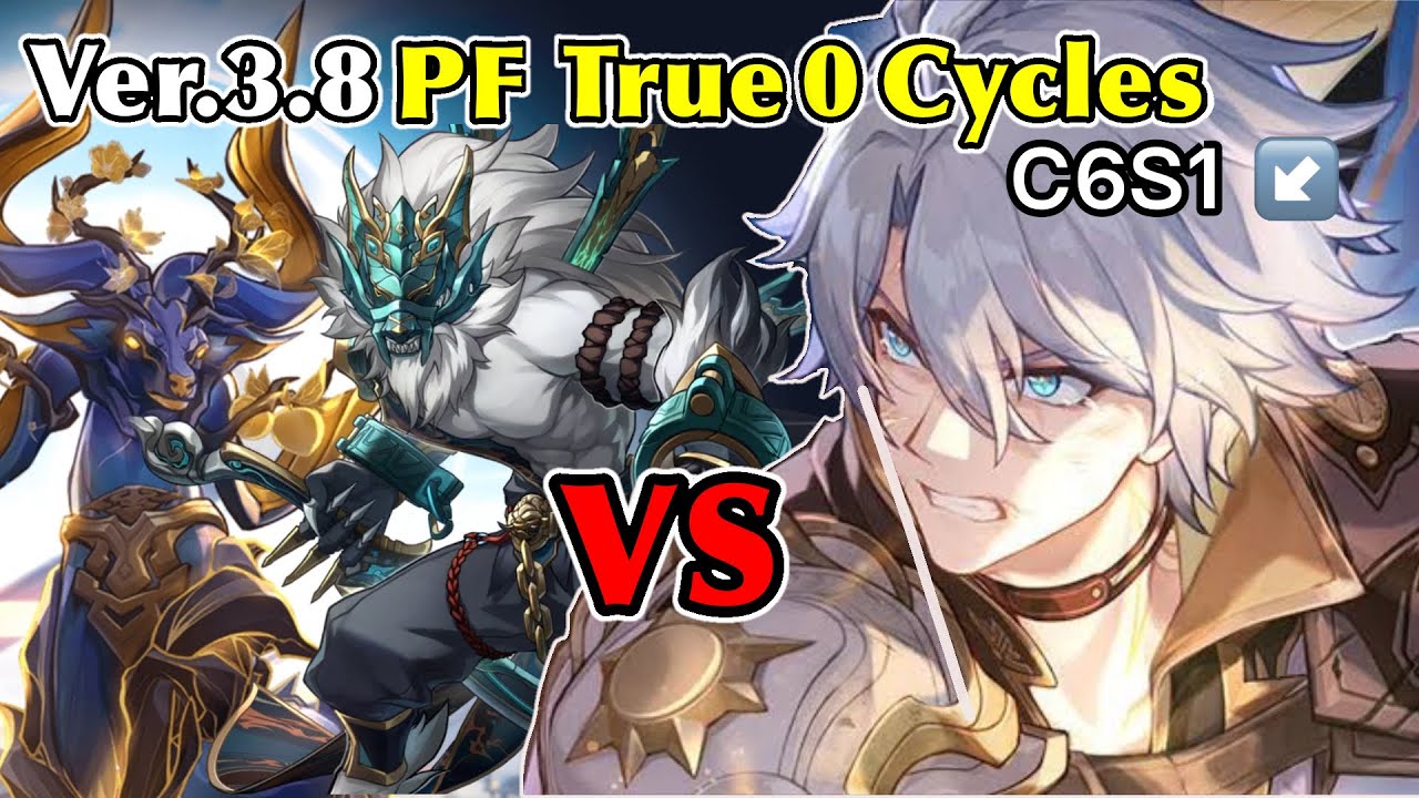 [HSR][PF3.8]0-Cycle with C6S1Phainon team │ No Limited Eidolon