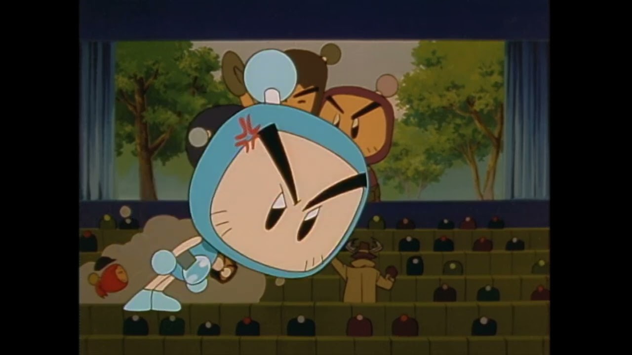 Bomberman Show Cinema Fighting Scene