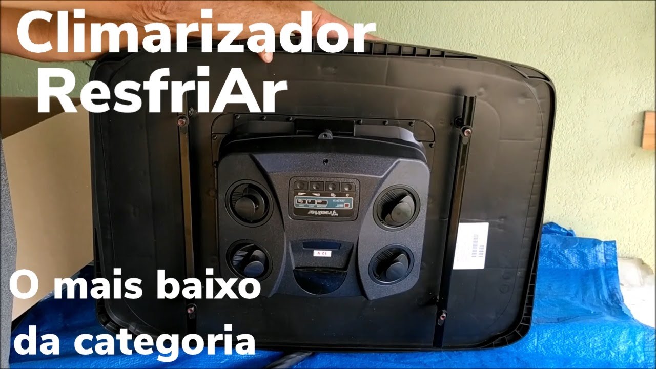CLIMATIZADOR RESFRIAR SÉRIE 7 COM RESERVATÓRIO INTERNO PARA MOTORHOME, CAMINHÃO, TRAILER, KOMBI ETC