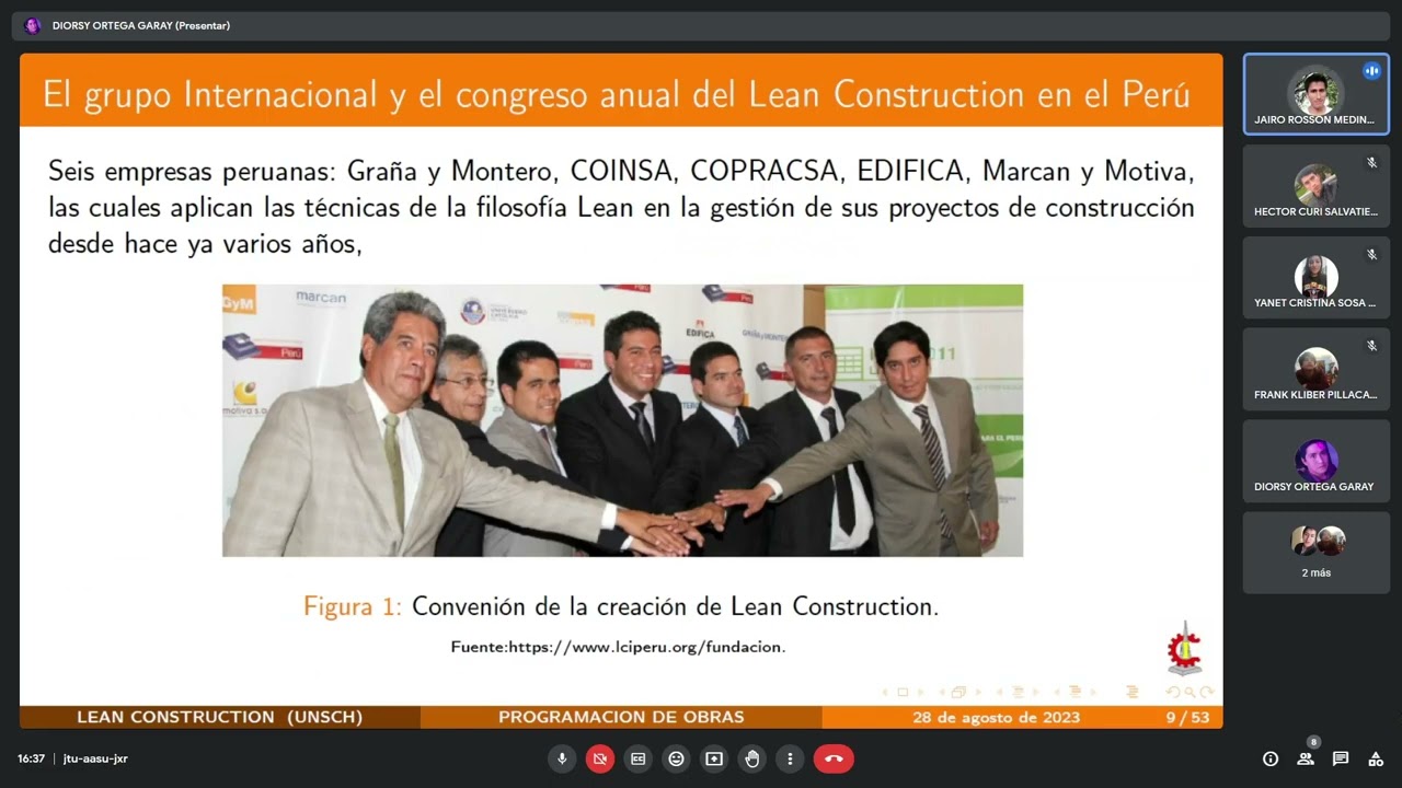Grupo n°1 lean construction en la implementación y mejora de la I E Los Libertadores