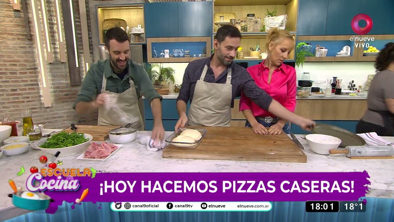 Pizza de rúcula y jamón crudo  | #EscuelaDeCocina