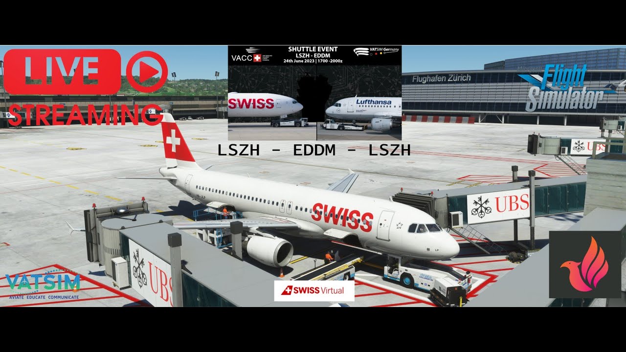 MSFS ✈️ Zurich - Munich Shuttle Event✈️ LSZH - EDDM - LSZH | Fenix A320 | VATSIM