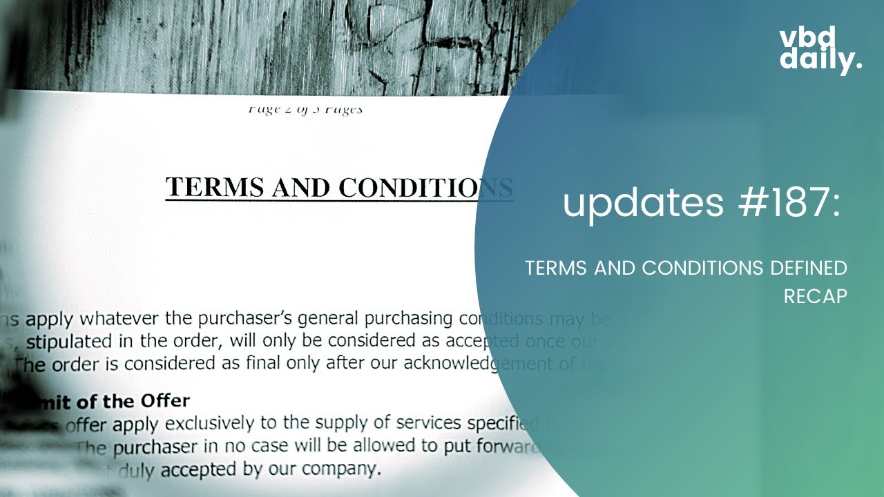TERMS AND CONDITIONS defined