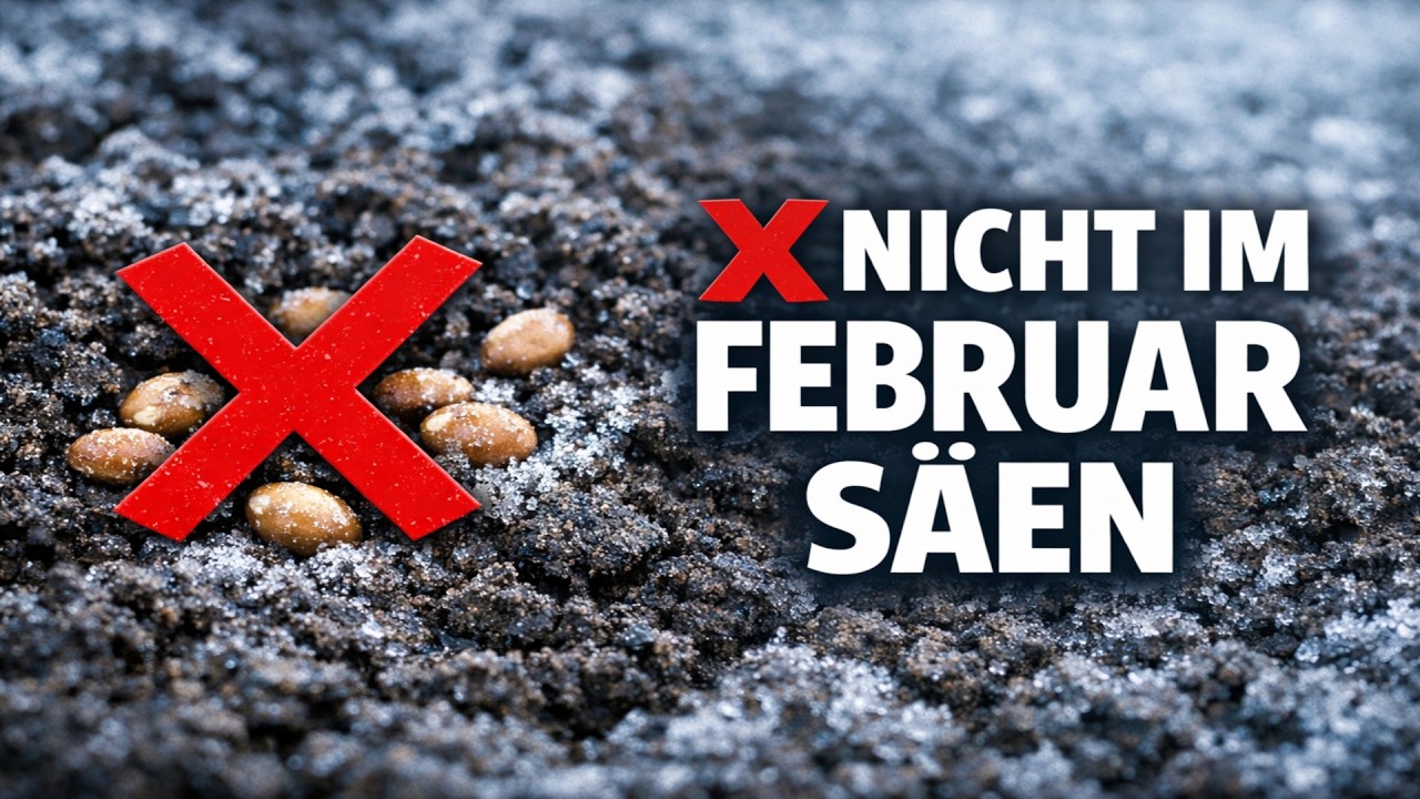 Nicht säen im Februar! 5 fatale Termine, die Ihre gesamte Aussaat vernichten.