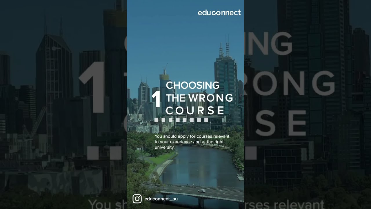 5 Mistakes to avoid when applying to #studyabroadaustralia #internationalstudentsaustralia 🤔