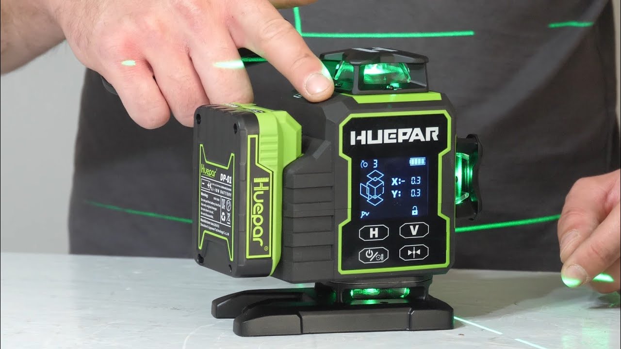 Nivela laser profesionala Huepar W04CG!