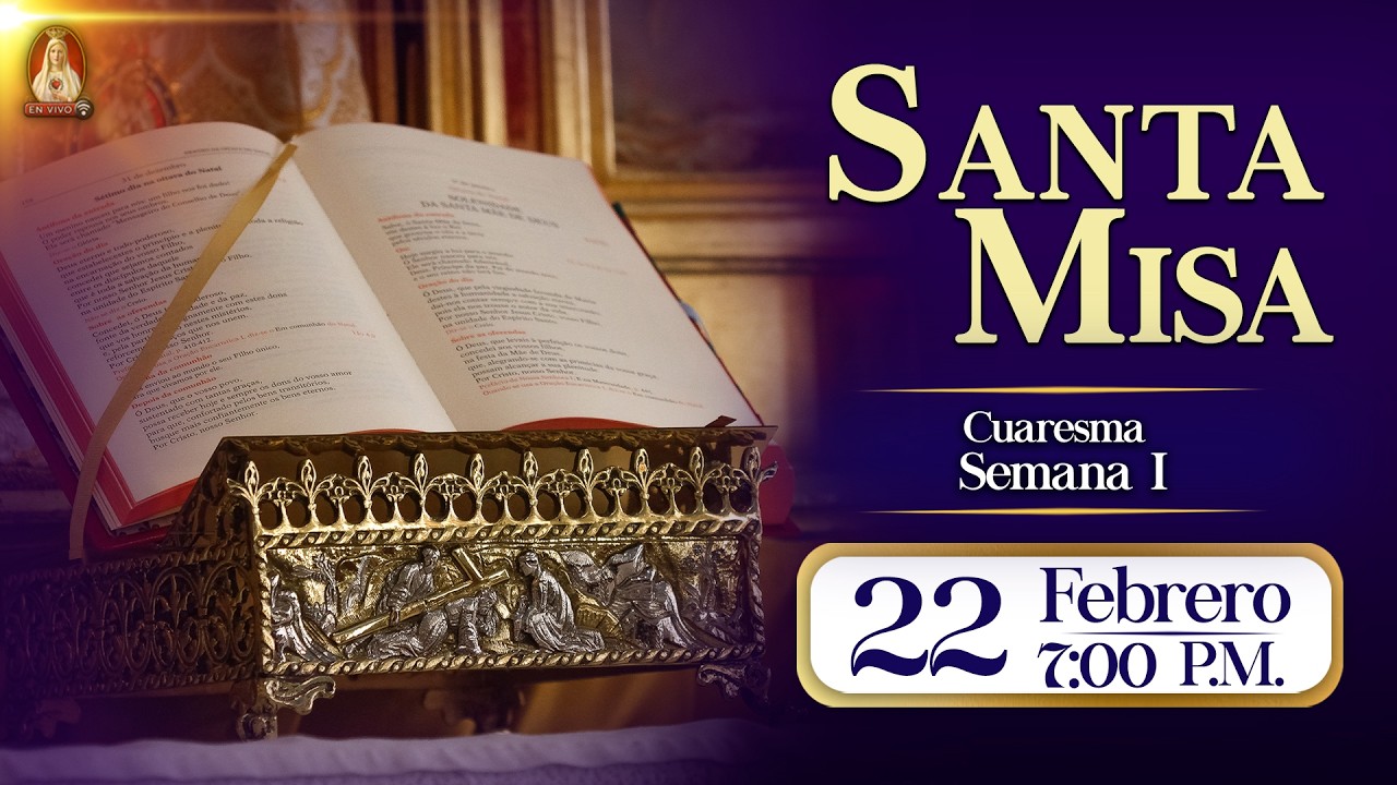 Santa Misa en Caballeros de la Virgen, 22 de febrero de 2026⚜️ 7:00 p.m
