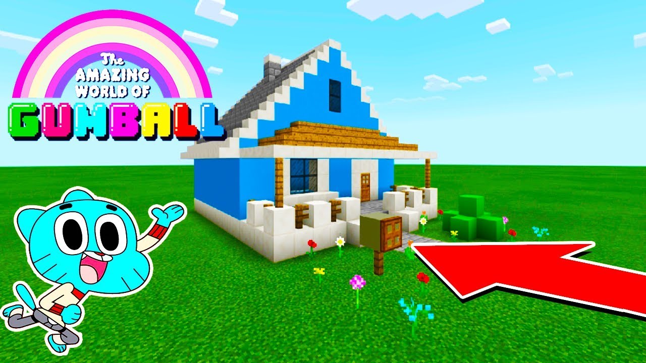 Minecraft: How To Make Gumballs Hidden Base House 