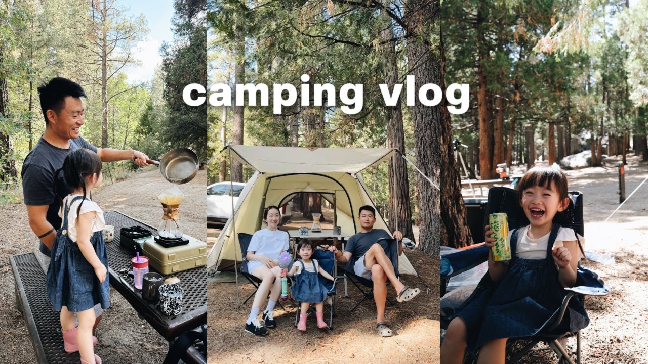 CAMPING VLOG｜idyllwild超放松两天一夜露营库存⛺️ 被蜜蜂袭击的晚餐｜超成功厨师机馒头（基本不用揉）