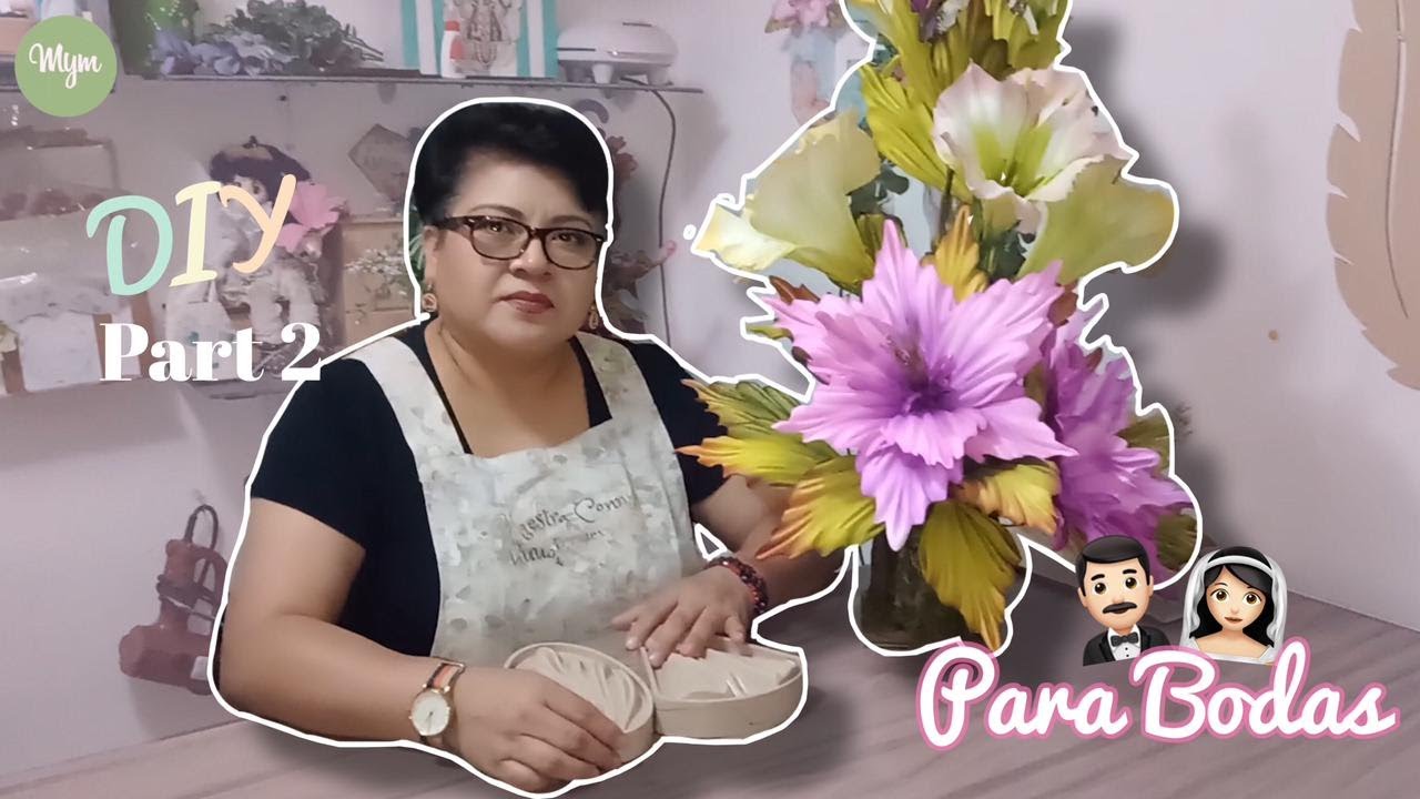 ARREGALO FLORAL PARA IGLESIA Bolognias de Foamy!! para decorar Altar de Boda...  PARTE 2