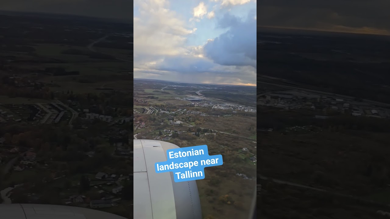 Preparing to land in Estonia. 