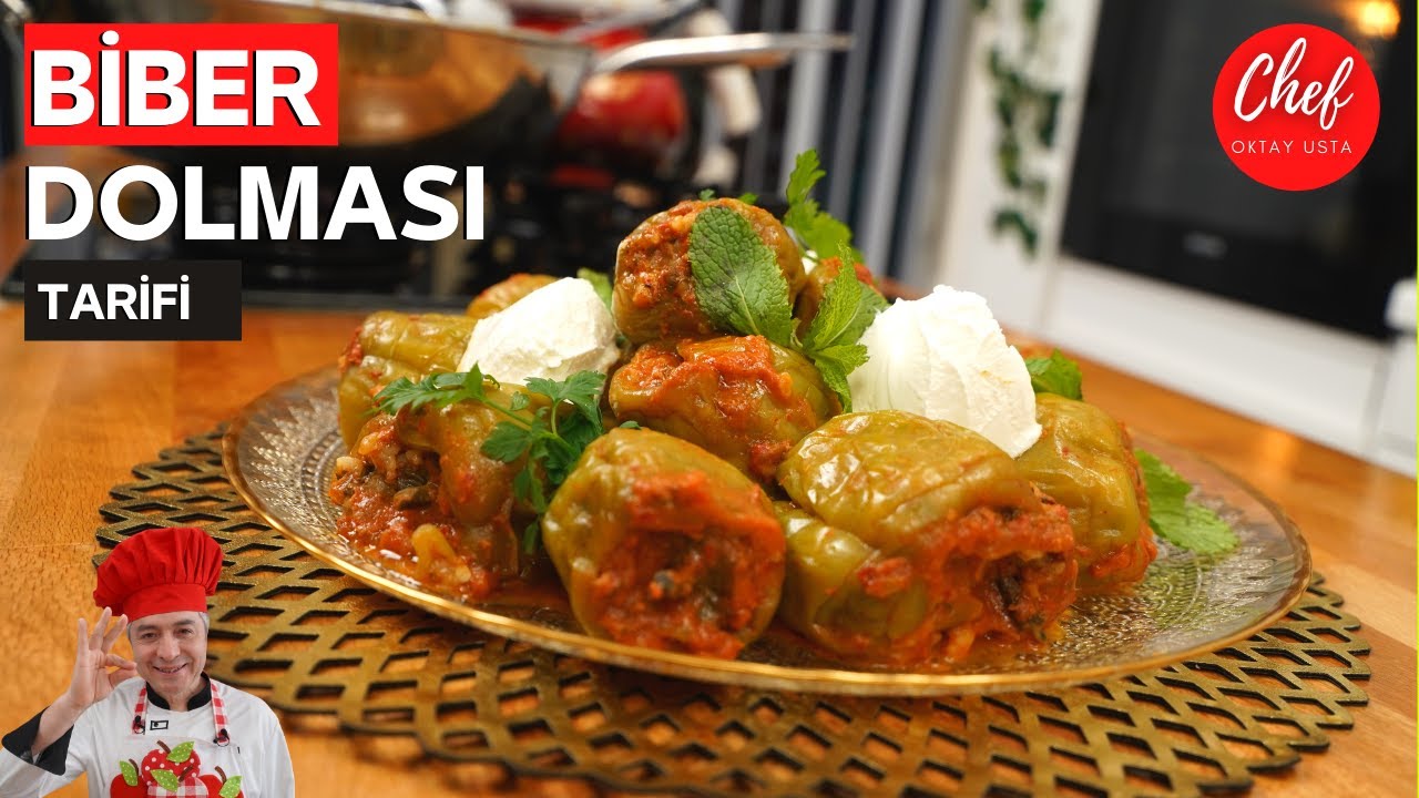 Etli Biber Dolması Tarifi 🫑🫑 Tüm püf noktalarıyla birlikte Efsane Lezzet 👌🏼 Chef Oktay Usta