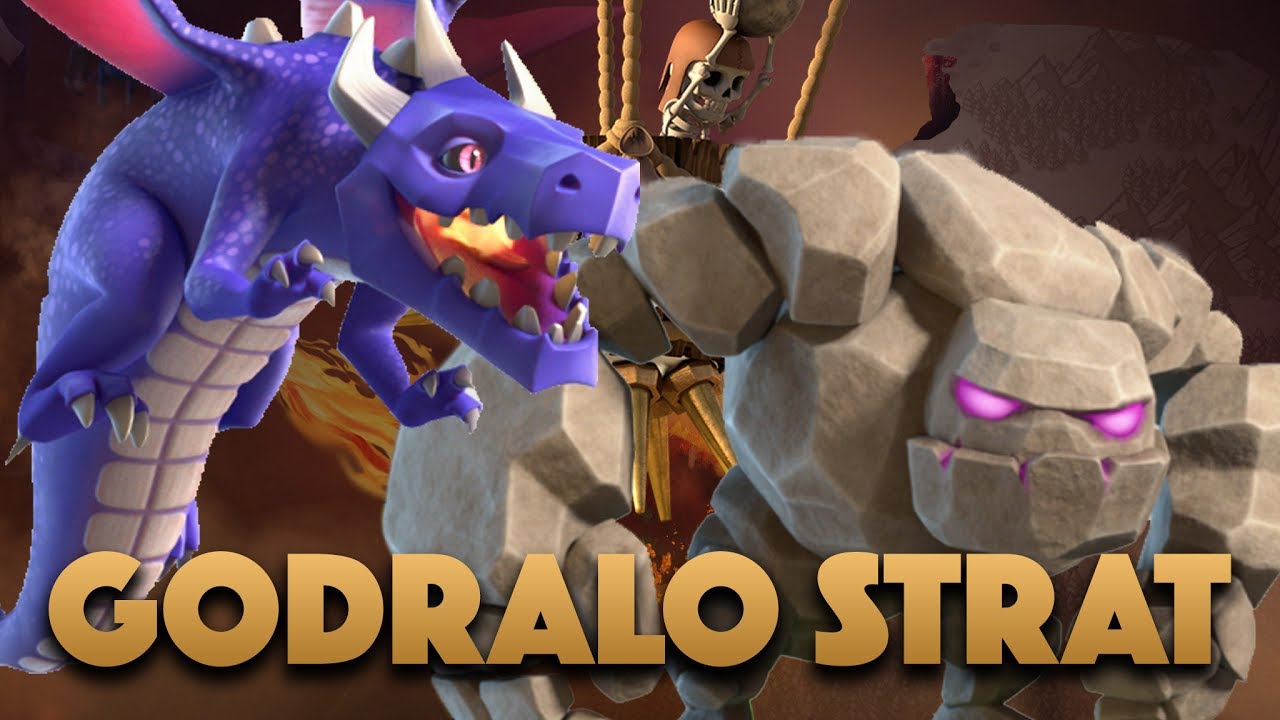 Godraloon Strategy For Town Hall 9 | TH9 Golem Dragon Attack 3 Star In War | Clash Of Clans