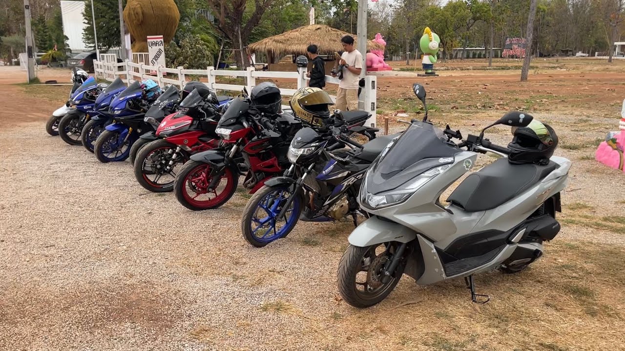 หมาชิบะ ก็มา Raider150 R15สกล Z400 mt03 exciter155 Gr150 pcx160 ทริป ห้วยไร่อิหลีน่า สกลนคร